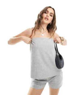 Abercrombie & Fitch Co-ord Top And Shorts In Grey -Abercro Clothing Shop 206329903 1 heatheredgrey 1