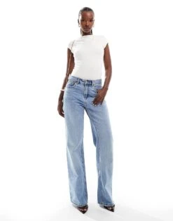 Abercrombie & Fitch Square Neck Bodysuit In Cream With Low Back For Women -Abercro Clothing Shop 206330301 4