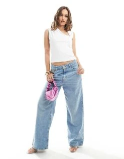 Abercrombie & Fitch Draped Asymetric Neckline Top In White For Women Birlliant White -Abercro Clothing Shop 206330579 4