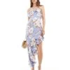 Abercrombie & Fitch Maxi Dress With Detachable Straps And Asymetric Ruffle Hem In Blue Floral Print For Women 2 Abercrombie & Fitch Maxi Dress With Detachable Straps And Asymetric Ruffle Hem In Blue Floral Print For Women -Abercro Clothing Shop 206330789 1 bluefloral