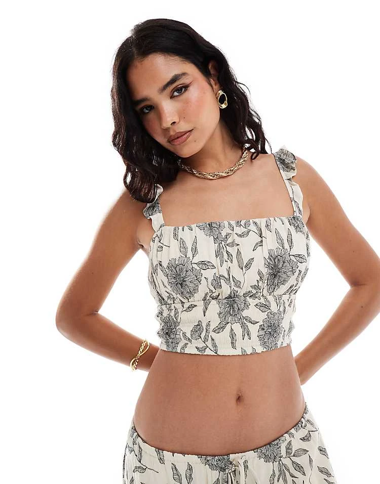 Abercrombie & Fitch Floral Crinkle Co-ord 4 Abercrombie & Fitch Floral Crinkle Co-ord - Image 2