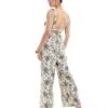 Abercrombie & Fitch Floral Jumpsuit In Black And White For Women Black To White Flora -Abercro Clothing Shop 206635429 1 blacktowhiteflora
