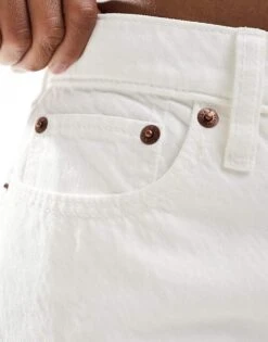 Abercrombie & Fitch Denim Mini Skirt In White For Women -Abercro Clothing Shop 206635768 5