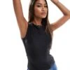 Abercrombie & Fitch Soft Matte Slash Neck Top In Black For Women Black Beauty -Abercro Clothing Shop 206635812 1 blackbeauty