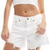 Abercrombie & Fitch Baggy Fit Low Rise Denim Shorts In White For Women White Destroy -Abercro Clothing Shop 206671114 1 whitedestroy