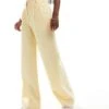 Abercrombie & Fitch Sloane Tailored Trouser In Yellow For Women -Abercro Clothing Shop 206671128 1 yellow