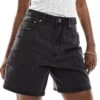 Abercrombie & Fitch Curve Love Loose Fit Denim Shorts In Black For Women Black Baby Curve -Abercro Clothing Shop 206671198 1 blackbabycurve