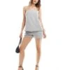 Abercrombie & Fitch Co-ord Top And Shorts In Grey -Abercro Clothing Shop 206738990 group 1