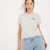 Abercrombie & Fitch Logo T-shirt In Grey For Women Light Grey -Abercro Clothing Shop 206940242 1 lightgrey