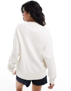 Abercrombie & Fitch St Tropez Print Sweatshirt In Cream For Women -Abercro Clothing Shop 206941150 4