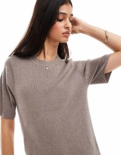Abercrombie & Fitch T-shirt Jumper Dress In Brown For Women -Abercro Clothing Shop 206941195 4