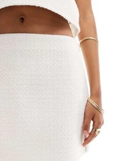 Abercrombie & Fitch Co-ord Tweed Skort In Cream For Women -Abercro Clothing Shop 206941245 4