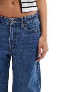 Abercrombie & Fitch Ultra Loose Low Rise Jean In Mid Blue For Women Mid Wash Blue -Abercro Clothing Shop 206941272 3