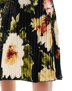 Abercrombie & Fitch Emerson Strapless Printed Maxi Dress In Pink For Women Black Multifloral -Abercro Clothing Shop 206941303 3