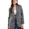 Abercrombie & Fitch Tweed Blazer In Black And White For Women Black / White -Abercro Clothing Shop 206941512 1 blackwhite