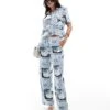 Abercrombie & Fitch Co-ord Tile Print Set In Blue -Abercro Clothing Shop 206943714 group 1