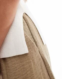 Abercrombie & Fitch Scoop Back Sleeveless Top In Cream For Women -Abercro Clothing Shop 206962771 3