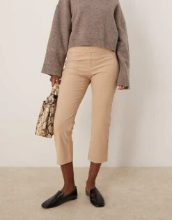 Abercrombie & Fitch Low Rise Capri Pant In Beige For Women -Abercro Clothing Shop 206962838 3