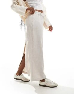 Abercrombie & Fitch Column Maxi Skirt In Light Grey For Women -Abercro Clothing Shop 206963010 4