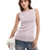 Abercrombie & Fitch Scoop Back Sleeveless Top In Violet For Women