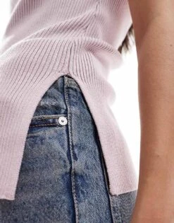 Abercrombie & Fitch Scoop Back Sleeveless Top In Violet For Women -Abercro Clothing Shop 206963011 3