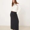 Abercrombie & Fitch Column Maxi Skirt In Black For Women