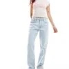 Abercrombie & Fitch Baggy Low Rise Jean In Light Wash Blue For Women Light Clean -Abercro Clothing Shop 206963061 1 lightclean