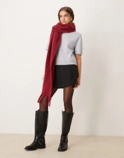 Abercrombie & Fitch Crew Neck Knitted T-shirt In Light Grey For Women -Abercro Clothing Shop 206963123 4