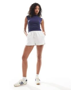 Abercrombie & Fitch Paloma Mock Neck Tank Top In Navy For Women -Abercro Clothing Shop 206963401 3