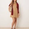 Abercrombie & Fitch Suede Sleeveless Blazer Dress In Tan For Women -Abercro Clothing Shop 207233781 1 tan