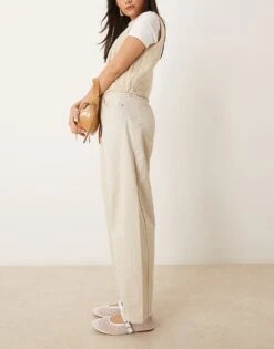 Abercrombie & Fitch Barrel Balloon Pant In Cream For Women -Abercro Clothing Shop 207233866 4