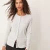 Abercrombie & Fitch Long Sleeve Button Through Top In Grey For Women -Abercro Clothing Shop 207233893 1 grey