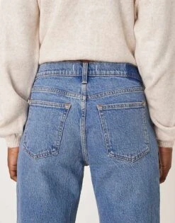 Abercrombie & Fitch Baggy Low Rise Fit Jeans In Mid Blue For Women -Abercro Clothing Shop 207298149 4