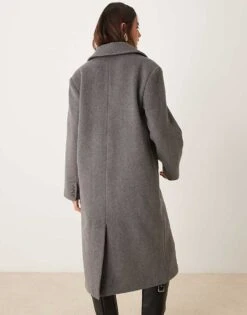 Abercrombie & Fitch Tailored Coat In Grey For Women Light Grey -Abercro Clothing Shop 207344901 4