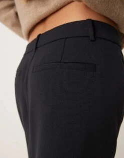 Abercrombie & Fitch Mid Rise Tailored Maxi Skirt In Black For Women Black Beauty -Abercro Clothing Shop 207345199 4