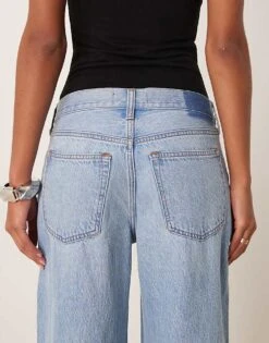 Abercrombie & Fitch Ultra Loose Low Rise Jeans In Light Blue For Women Light Distress -Abercro Clothing Shop 207345643 4