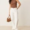 Abercrombie & Fitch Curve Low Rise 90s Relaxed In Clean White For Women -Abercro Clothing Shop 207870985 1 cleanwhite