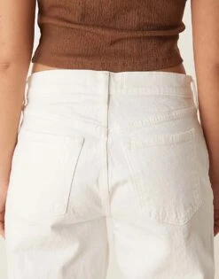 Abercrombie & Fitch Curve Low Rise 90s Relaxed In Clean White For Women -Abercro Clothing Shop 207870985 5