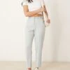 Abercrombie & Fitch Classic High Rise Cigarette Trousers In Grey For Women -Abercro Clothing Shop 207871082 1 grey