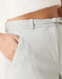 Abercrombie & Fitch Classic High Rise Cigarette Trousers In Grey For Women -Abercro Clothing Shop 207871082 5