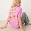 Abercrombie & Fitch Oversized Short Sleeve Graphic T-shirt In Pink For Women Pinjk -Abercro Clothing Shop 207871162 1 pinjk