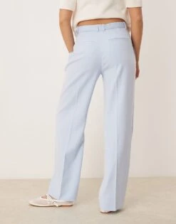 Abercrombie & Fitch High Rise Loose Trousers In Sky Blue For Women -Abercro Clothing Shop 207871351 3