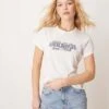 Abercrombie & Fitch Logo Graphic T-shirt In White For Women -Abercro Clothing Shop 207873936 1 white