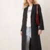 Abercrombie & Fitch Tailored Long Jacket In Black For Women