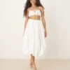 Abercrombie & Fitch High Rise Bubble Maxi Skirt In White For Women -Abercro Clothing Shop 207874171 1 white