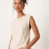Abercrombie & Fitch Open Back Detail Cap Sleeve Top In Beige For Women -Abercro Clothing Shop 207915420 1 beige