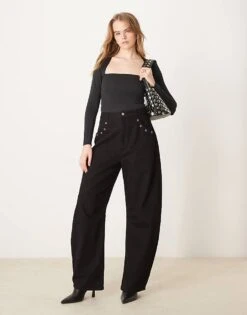 Abercrombie & Fitch Square Neck Body In Black For Women -Abercro Clothing Shop 207915464 3