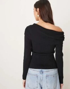 Abercrombie & Fitch Button Through Top With Collar In Black For Women Pink Rose -Abercro Clothing Shop 207915466 4