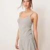 Abercrombie & Fitch Nightwear Pointelle Cami Top Co-ord In Grey For Women -Abercro Clothing Shop 207915518 1 grey