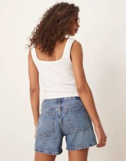 Abercrombie & Fitch Baggy Short In Medium Wash For Women -Abercro Clothing Shop 207915647 4